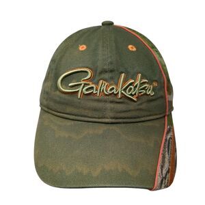 Gamakatsu Strapback Hat Green One Size Adjustable Embroidered 6 Panel